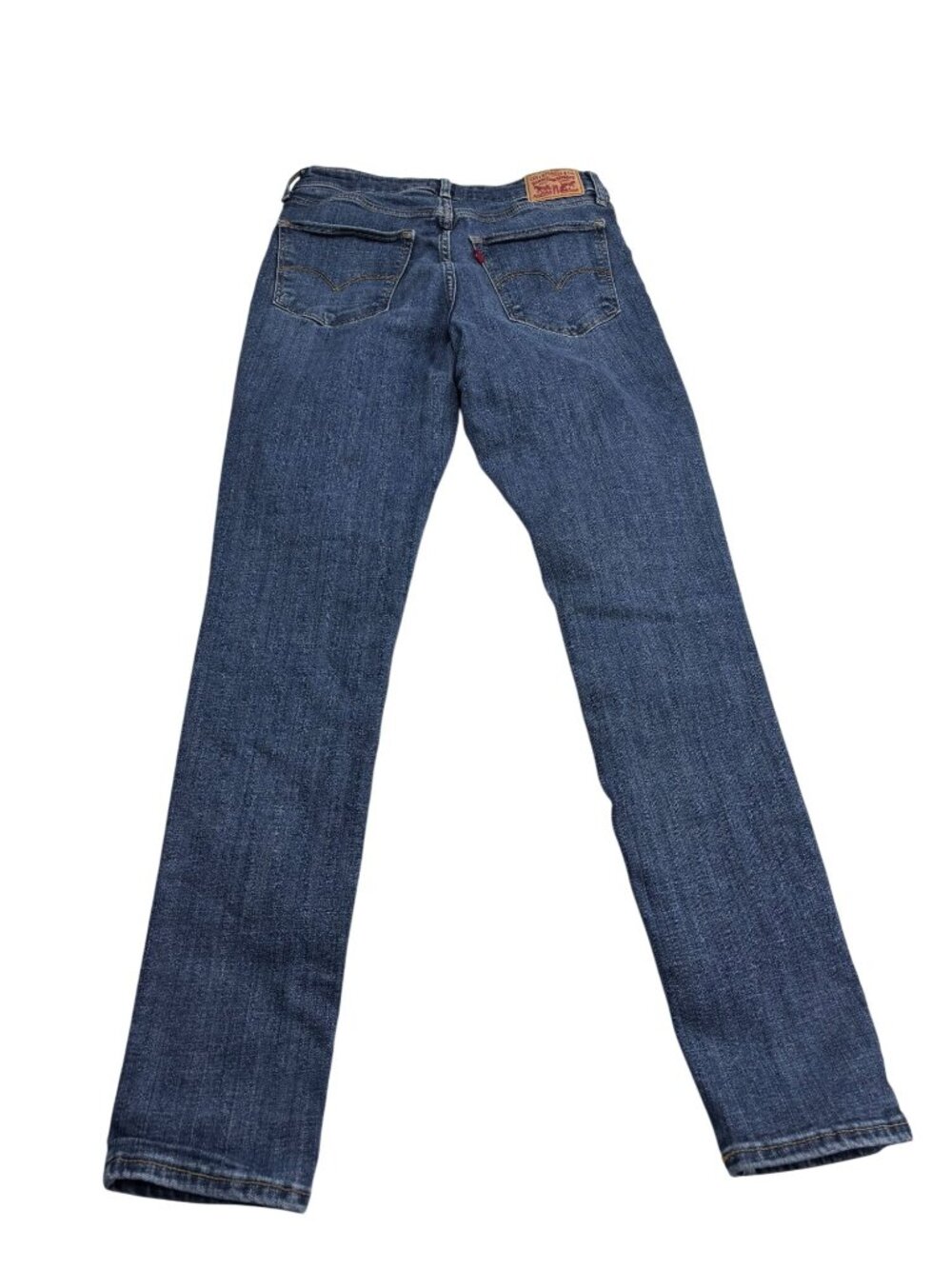 Levis 721 High Rise Skinny Jeans W29 L30 Blue Denim Womens Stretch Casual - Picture 2 of 10